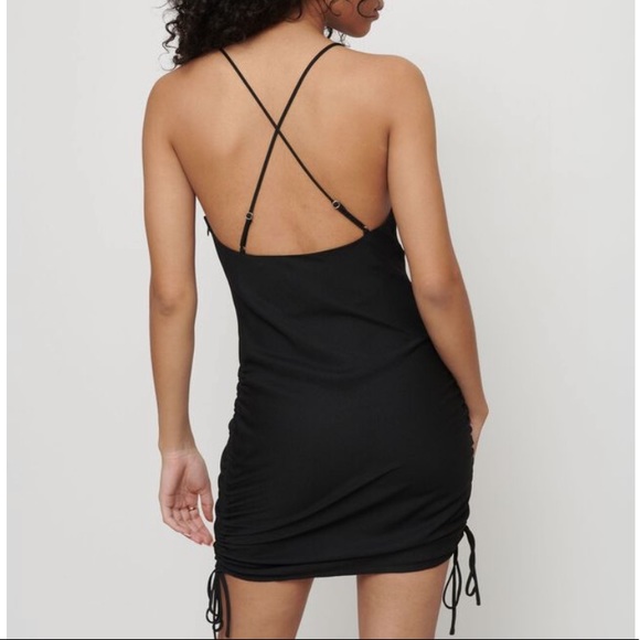 Ruched Cowl Neck Dress - Picture 7 of 11